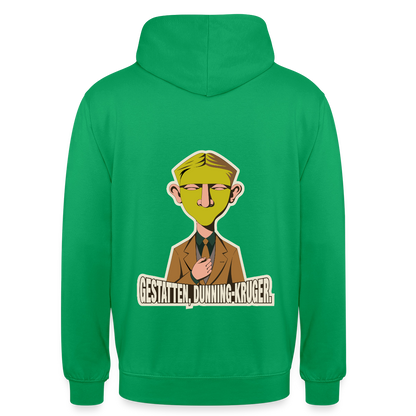 "Gestatten, Dunning-Kruger. Neue-Sachlichkeit-Motiv" Motiv-Hoodie unisex, Farbe Kelly Green