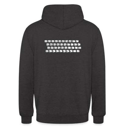 48K ZX Spectrum Motiv-Hoodie unisex, Farbe Anthrazit