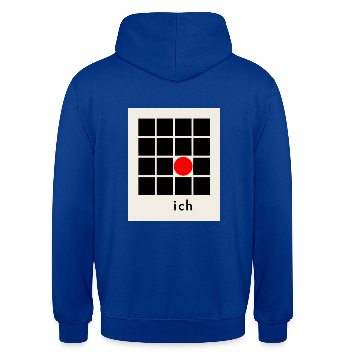 Ich bin die Ausnahme. Motiv-Hoodie unisex, Farbe Royalblau