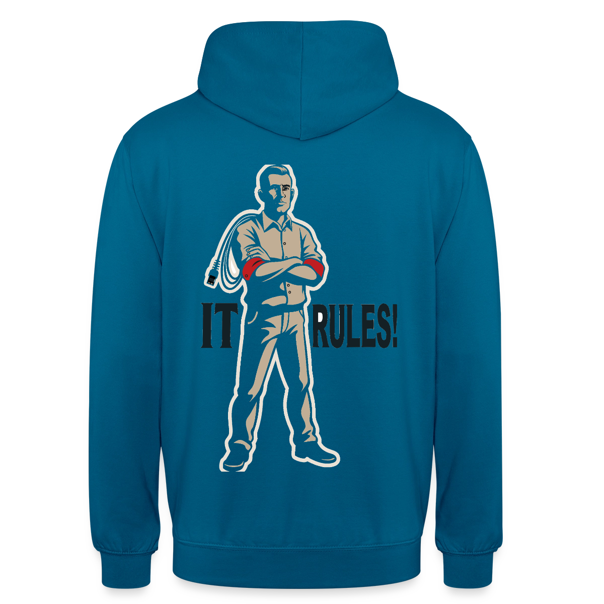 IT rules! Motiv-Hoodie unisex, Farbe Tiefseeblau