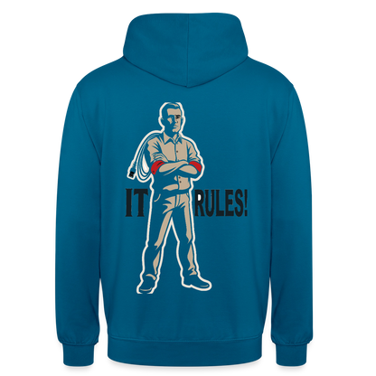 IT rules! Motiv-Hoodie unisex, Farbe Tiefseeblau
