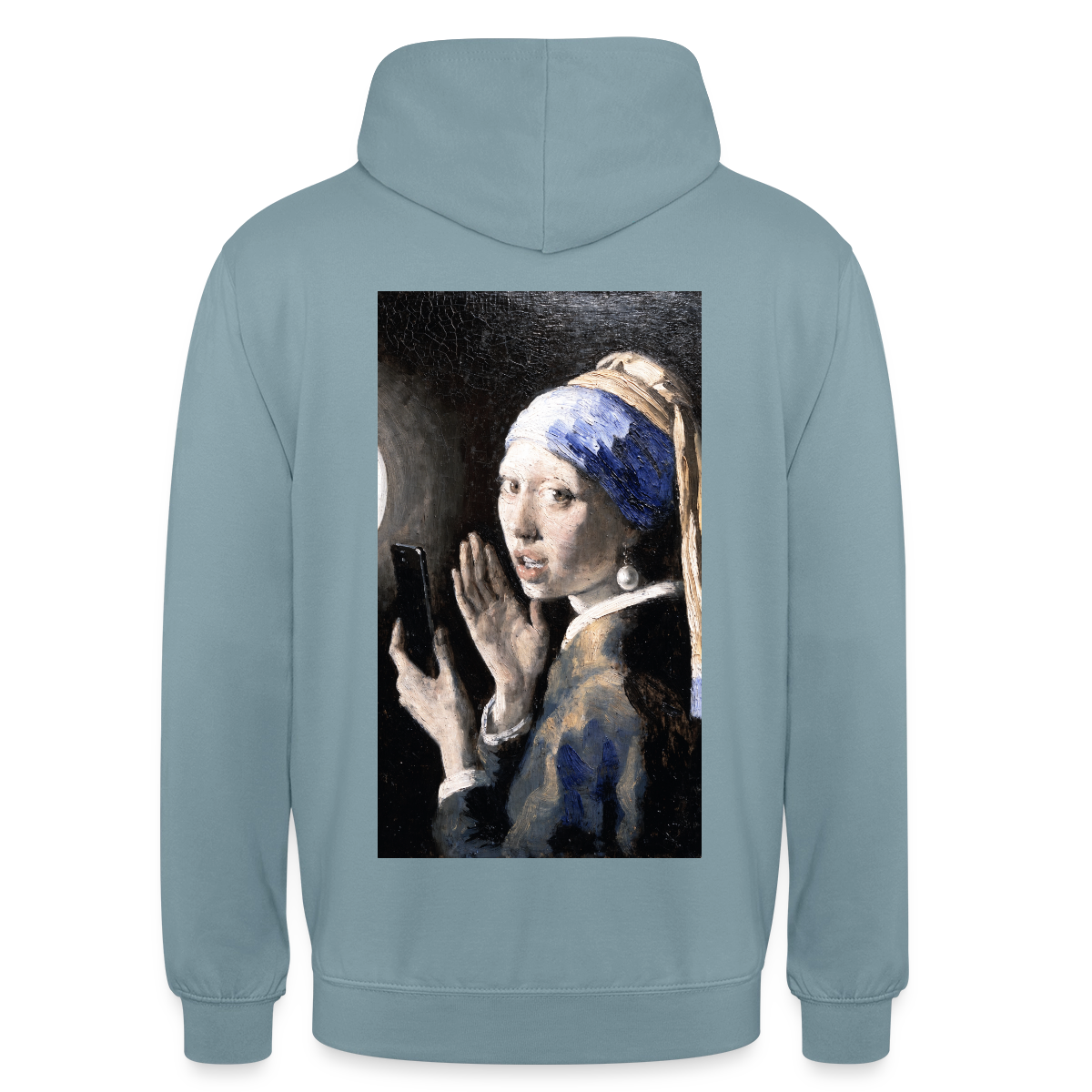 Das Reel. Renaissance-Motiv Motiv-Hoodie unisex, Farbe Nebelblau