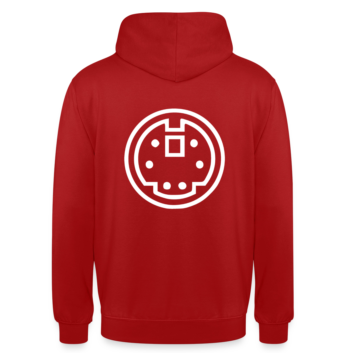 "PS/2" Motiv-Hoodie unisex, Farbe Rot