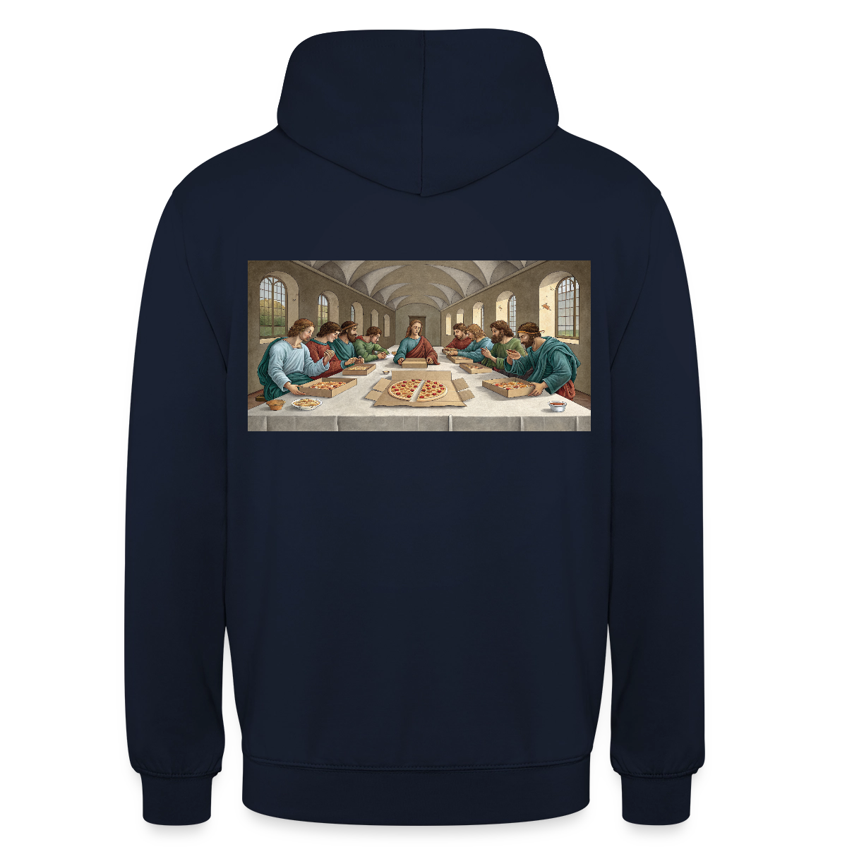 Das Teamevent. Renaissance-Motiv Motiv-Hoodie unisex, Farbe Navy
