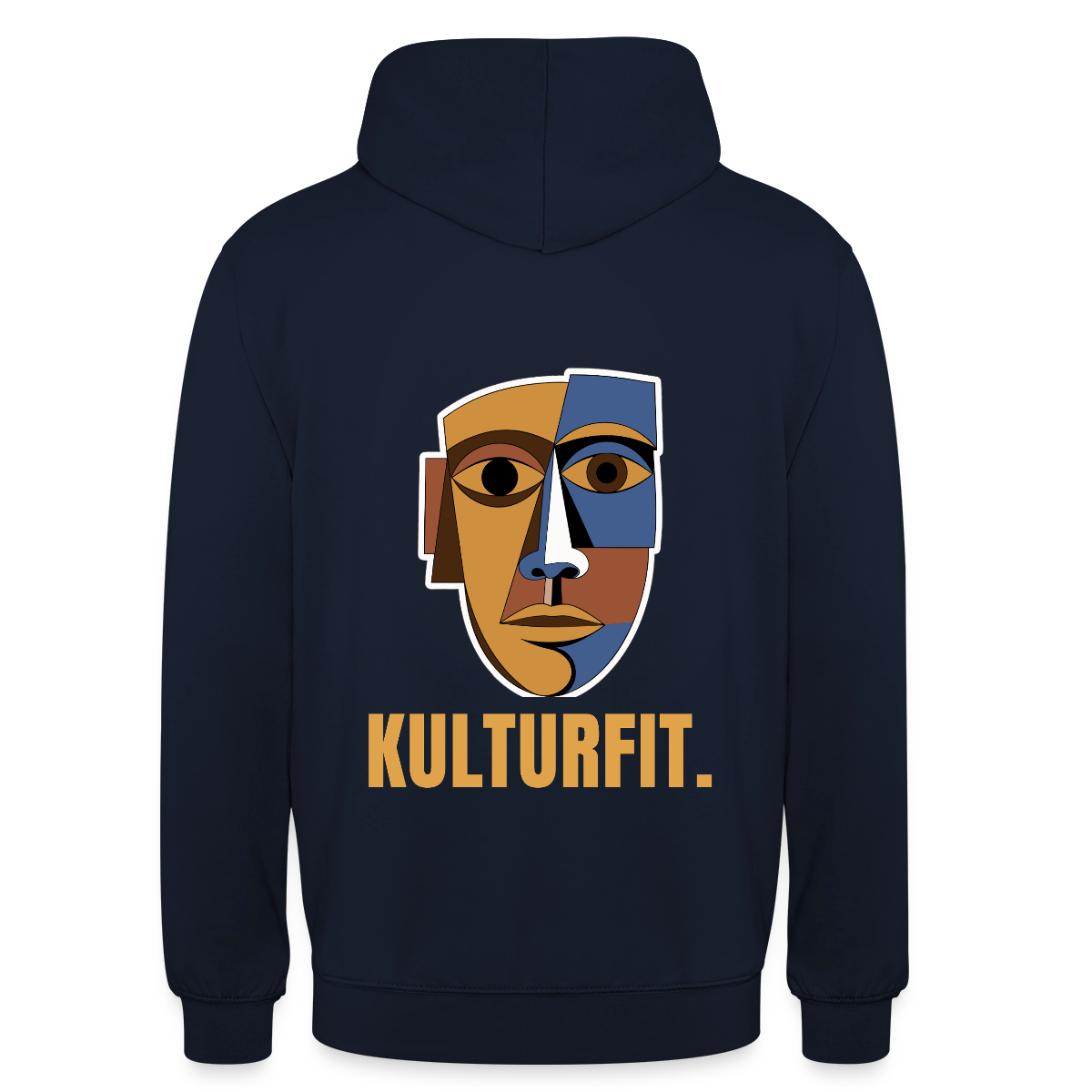 Kulturfit. Kubismus-Motiv Motiv-Hoodie unisex, Farbe Navy