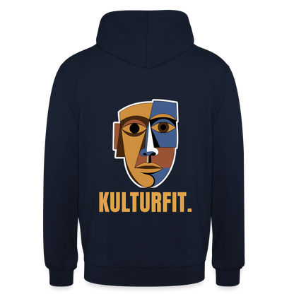 Kulturfit. Kubismus-Motiv Motiv-Hoodie unisex, Farbe Navy