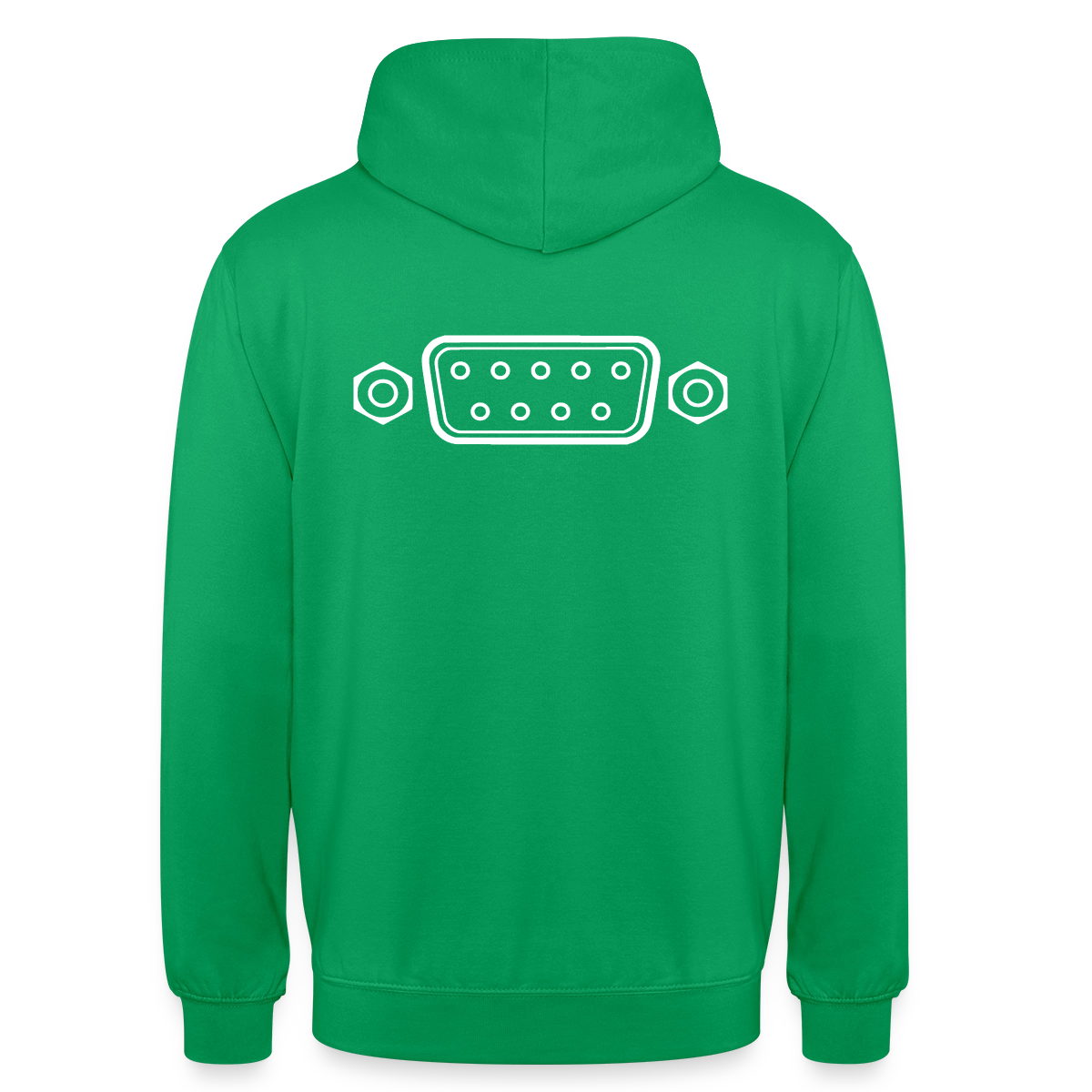 "RS-232" Motiv-Hoodie unisex, Farbe Kelly Green