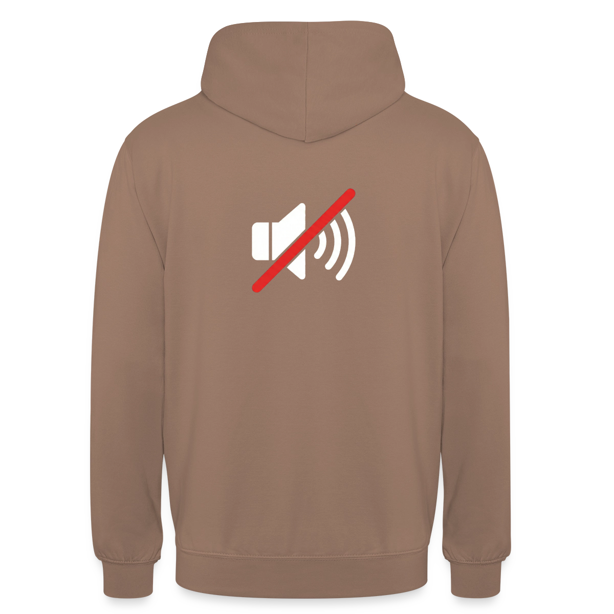 "You're on mute. Signal-Motiv" Motiv-Hoodie unisex, Farbe Mokka