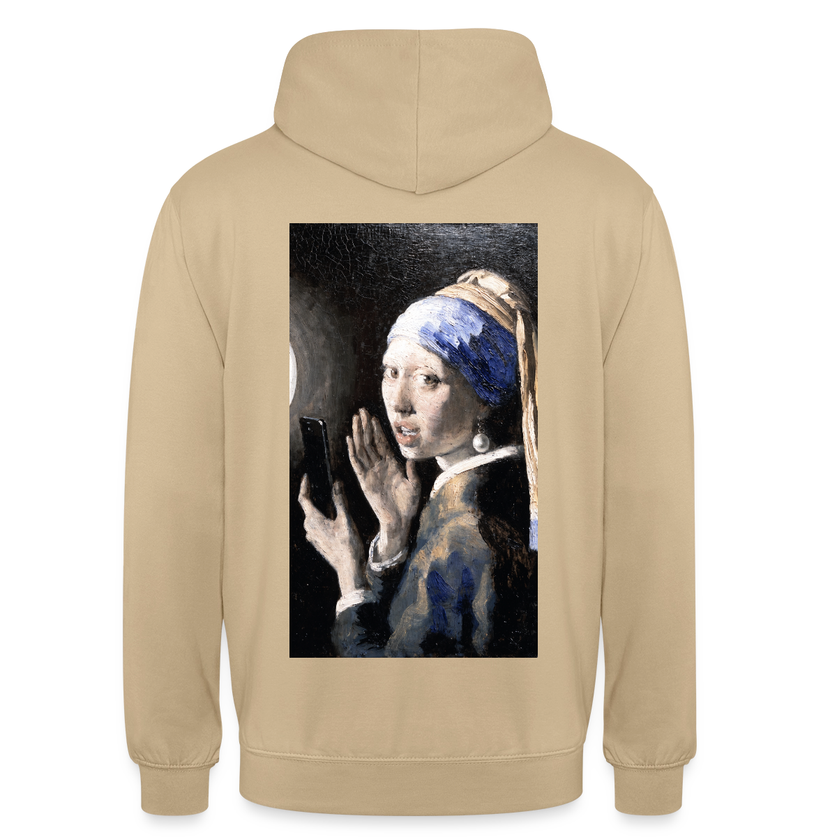 Das Reel. Renaissance-Motiv Motiv-Hoodie unisex, Farbe Beige