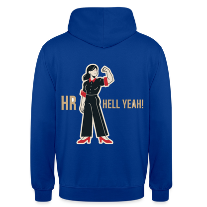 HR. Hell yeah! Motiv-Hoodie unisex, Farbe Royalblau
