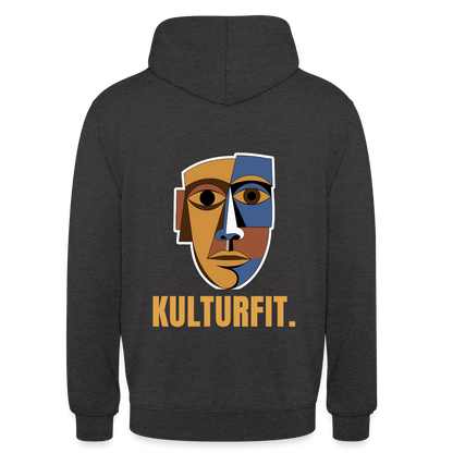 Kulturfit. Kubismus-Motiv Motiv-Hoodie unisex, Farbe Anthrazit