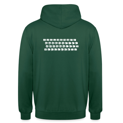 48K ZX Spectrum Motiv-Hoodie unisex, Farbe Flaschengrün