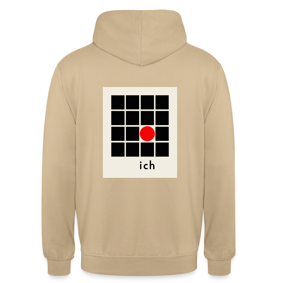 Ich bin die Ausnahme. Motiv-Hoodie unisex, Farbe Beige