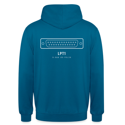 "LPT1, D-Sub 25-polig" Motiv-Hoodie unisex, Farbe Tiefseeblau