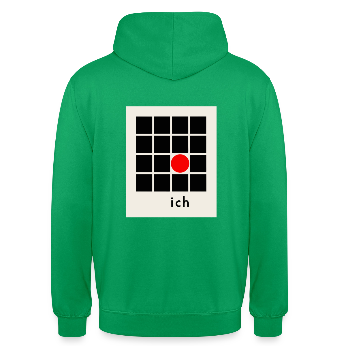 Ich bin die Ausnahme. Motiv-Hoodie unisex, Farbe Kelly Green
