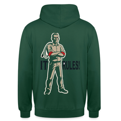 IT rules! Motiv-Hoodie unisex, Farbe Flaschengrün