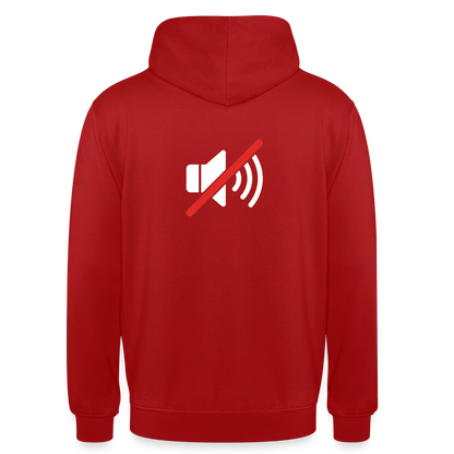 "You're on mute. Signal-Motiv" Motiv-Hoodie unisex, Farbe Rot