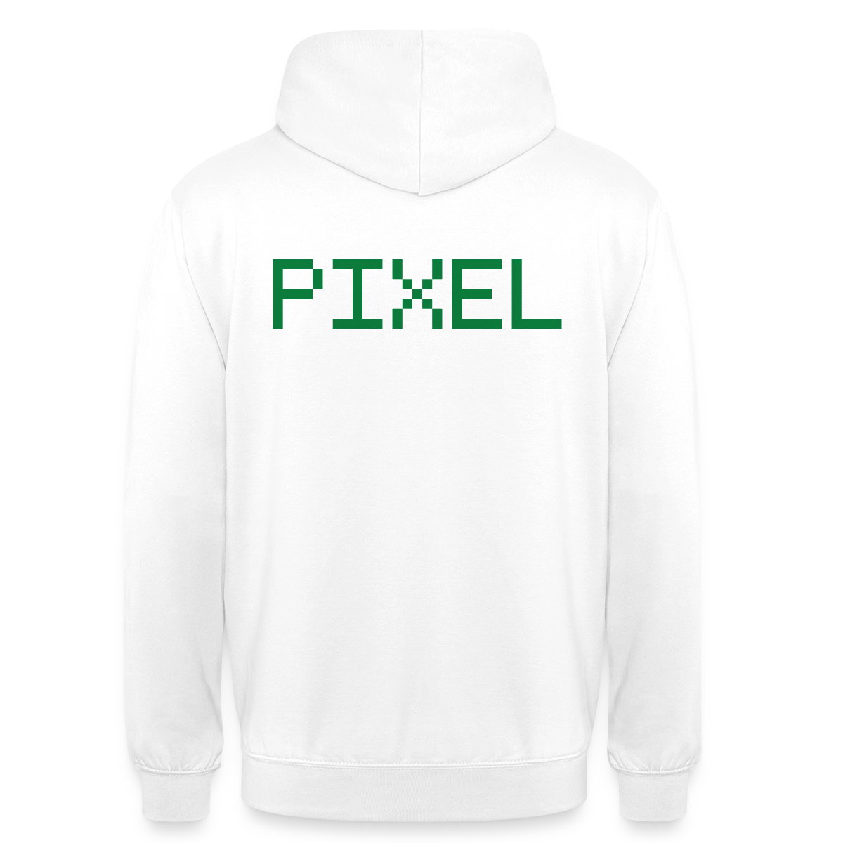 Pixel. Outline-Motiv Motiv-Hoodie unisex, Farbe Weiß