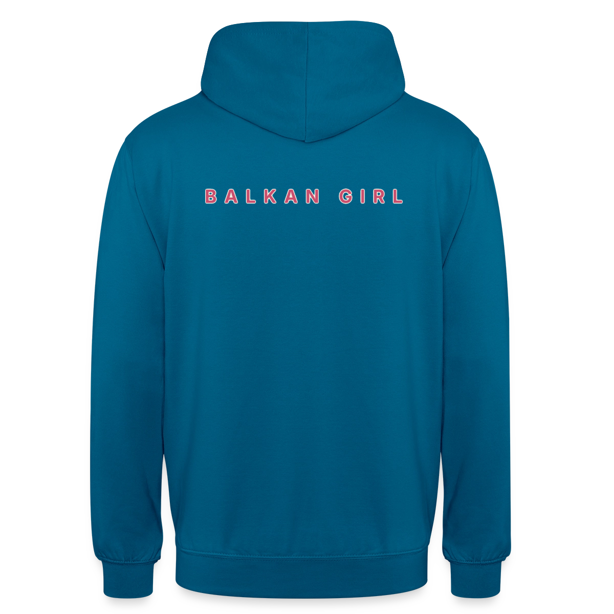 Balkan Girl Motiv-Hoodie unisex, Farbe Tiefseeblau