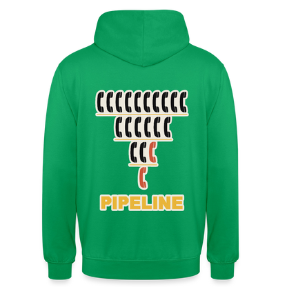 Pipeline. Isotype-Motiv Motiv-Hoodie unisex, Farbe Kelly Green