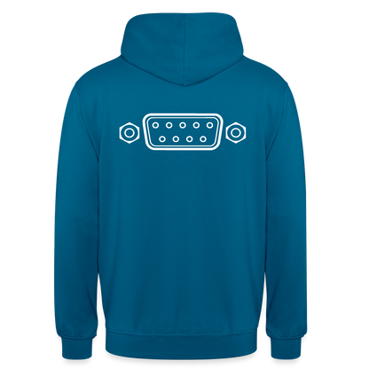 "RS-232" Motiv-Hoodie unisex, Farbe Tiefseeblau