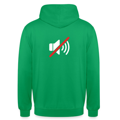 "You're on mute. Signal-Motiv" Motiv-Hoodie unisex, Farbe Kelly Green