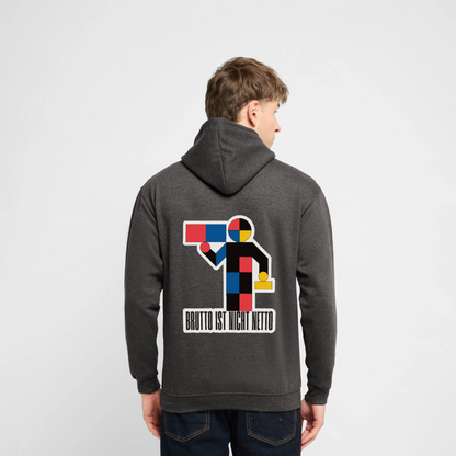 "Brutto ist nicht Netto. Bauhaus-Motiv" Motiv-Hoodie unisex, Farbe Anthrazit