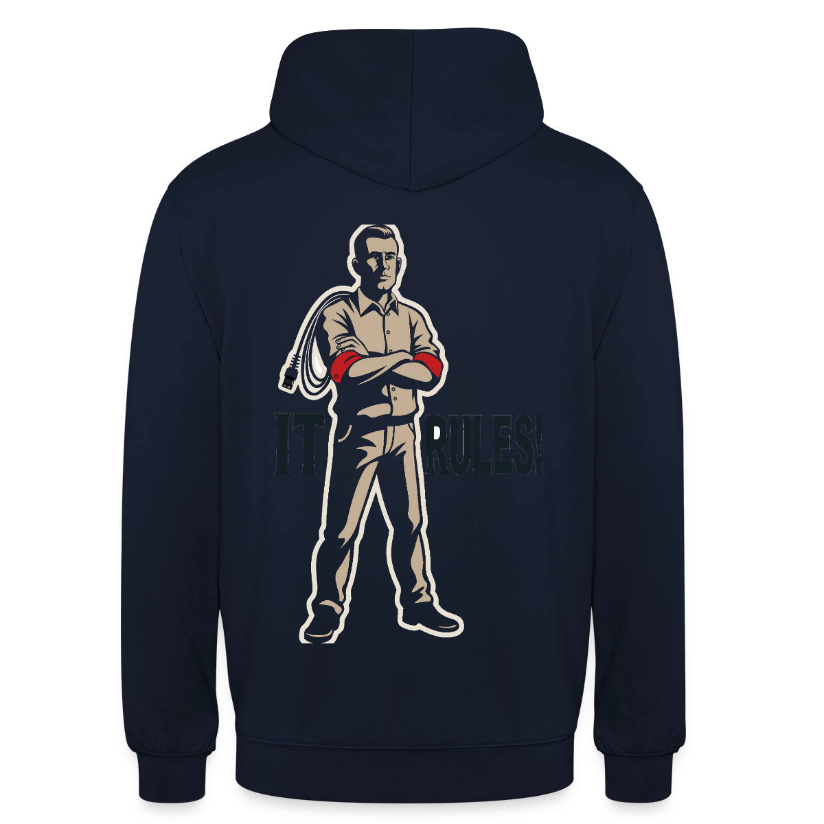 IT rules! Motiv-Hoodie unisex, Farbe Navy