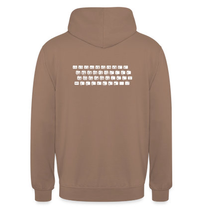 48K ZX Spectrum Motiv-Hoodie unisex, Farbe Mokka