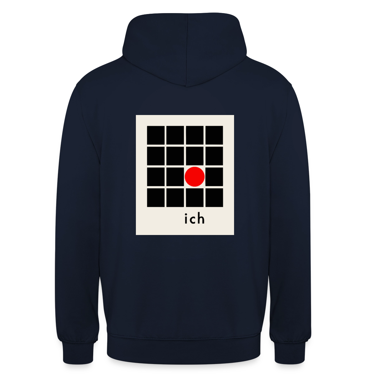 Ich bin die Ausnahme. Motiv-Hoodie unisex, Farbe Navy