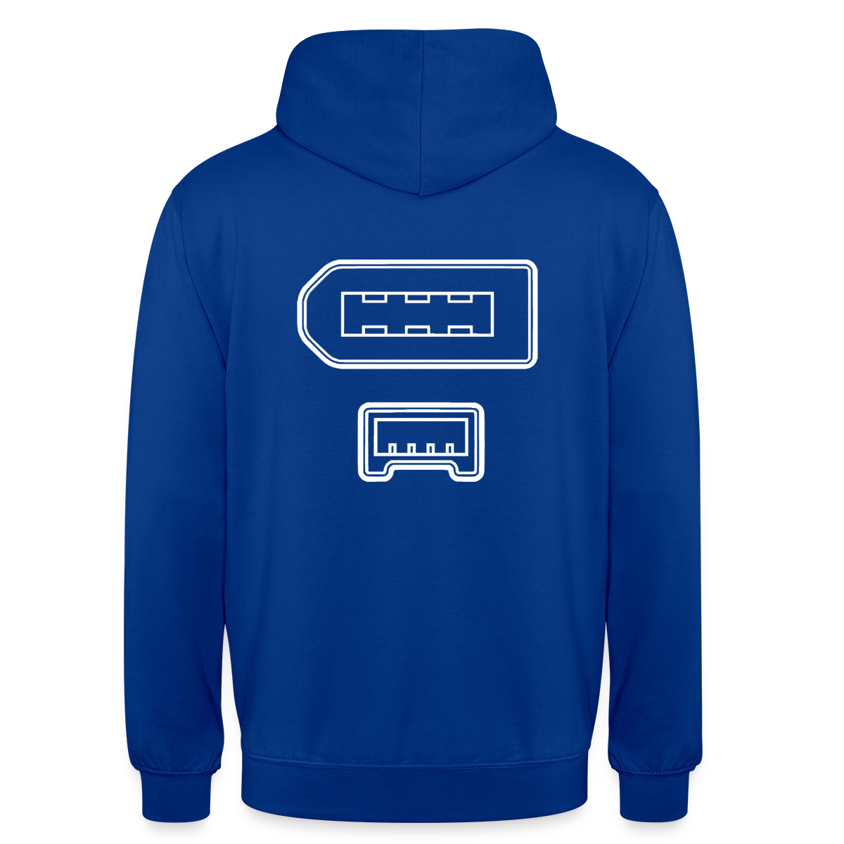 "IEEE 1394" Motiv-Hoodie unisex, Farbe Royalblau