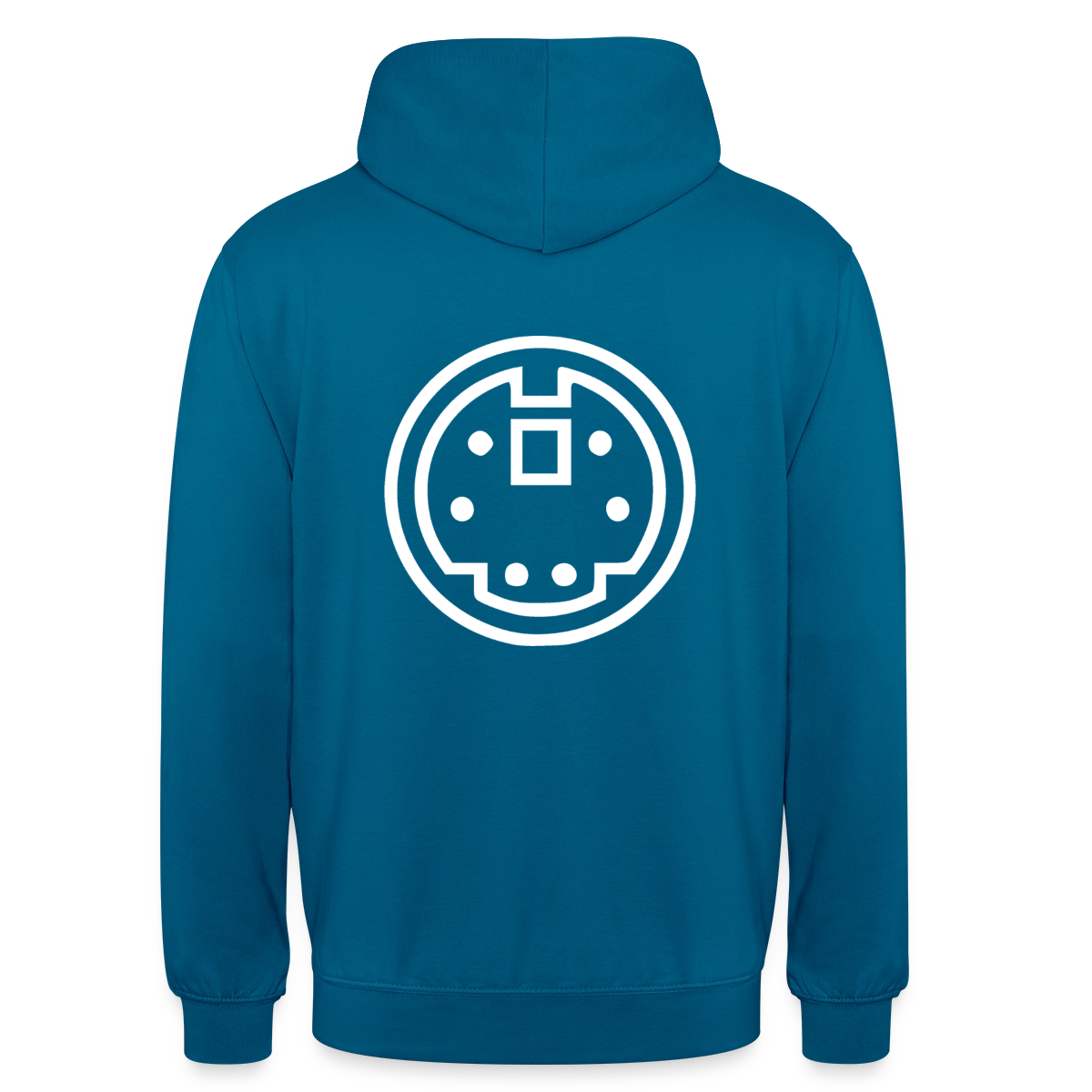 "PS/2" Motiv-Hoodie unisex, Farbe Tiefseeblau