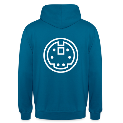 "PS/2" Motiv-Hoodie unisex, Farbe Tiefseeblau