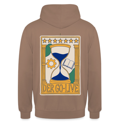 Der Go-Live. Tarot-Motiv Motiv-Hoodie unisex, Farbe Mokka