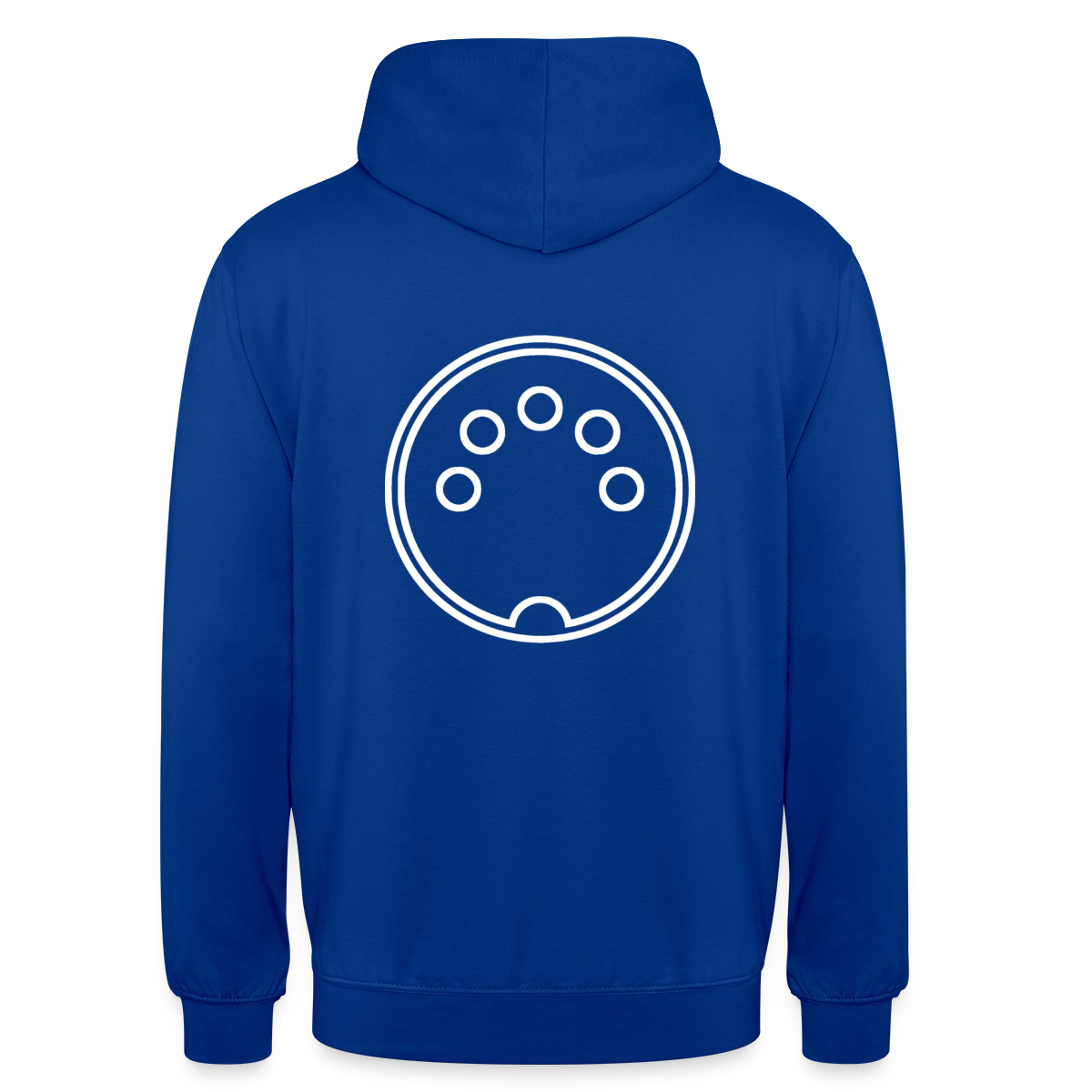 "DIN 41524" Motiv-Hoodie unisex, Farbe Royalblau