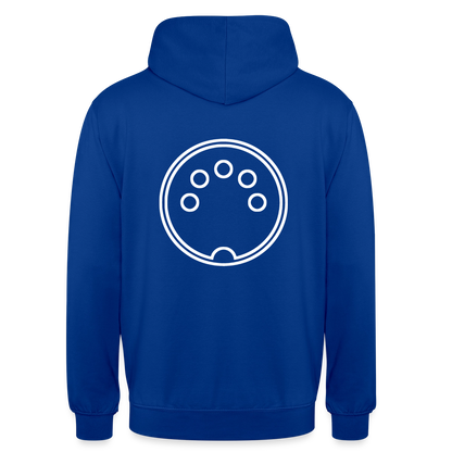"DIN 41524" Motiv-Hoodie unisex, Farbe Royalblau
