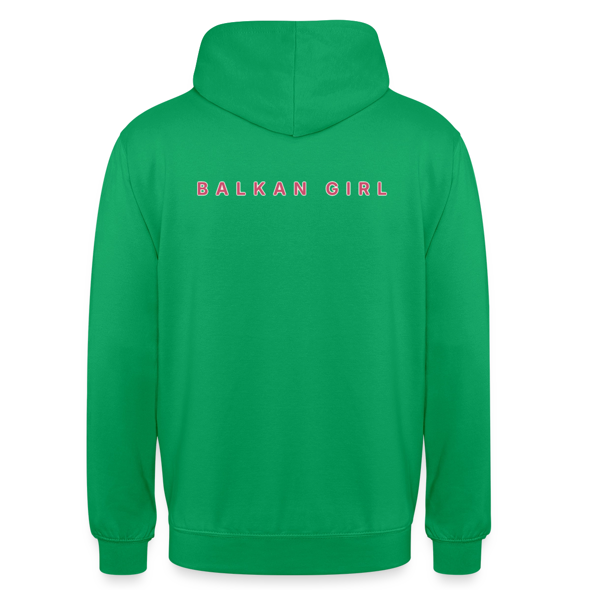 Balkan Girl Motiv-Hoodie unisex, Farbe Kelly Green