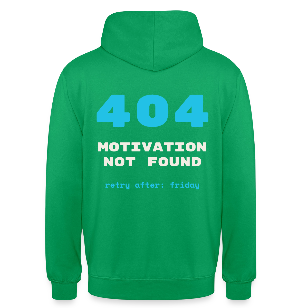 404 Motivation not found. Retry after: friday Motiv-Hoodie unisex, Farbe Kelly Green