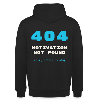 404 Motivation not found. Retry after: friday Motiv-Hoodie unisex, Farbe Schwarz