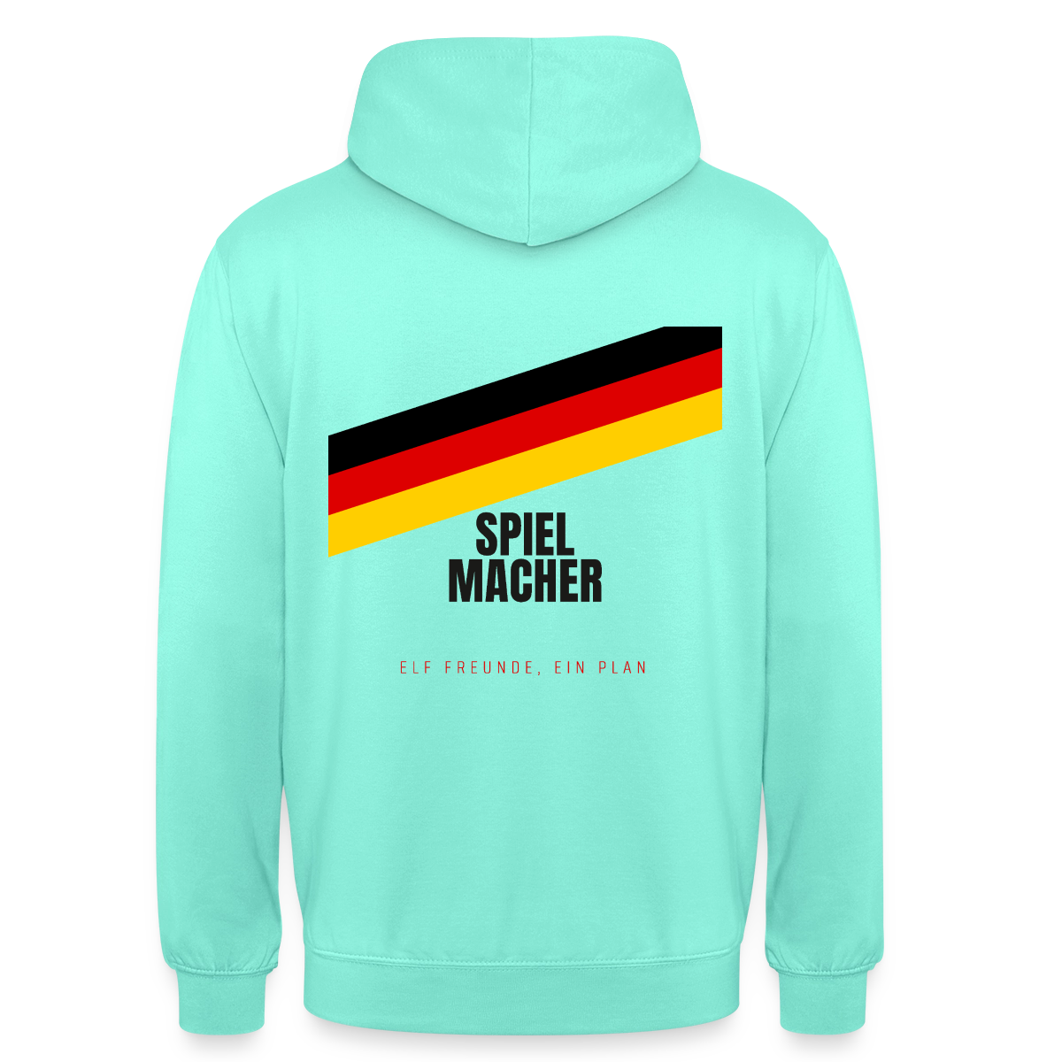 Spielmacher. Elf Freunde, ein Plan. Motiv-Hoodie unisex, Farbe Mint