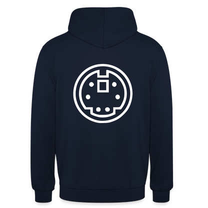 "PS/2" Motiv-Hoodie unisex, Farbe Navy
