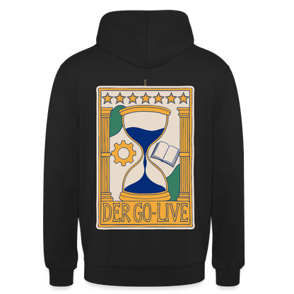 Der Go-Live. Tarot-Motiv Motiv-Hoodie unisex, Farbe Schwarz