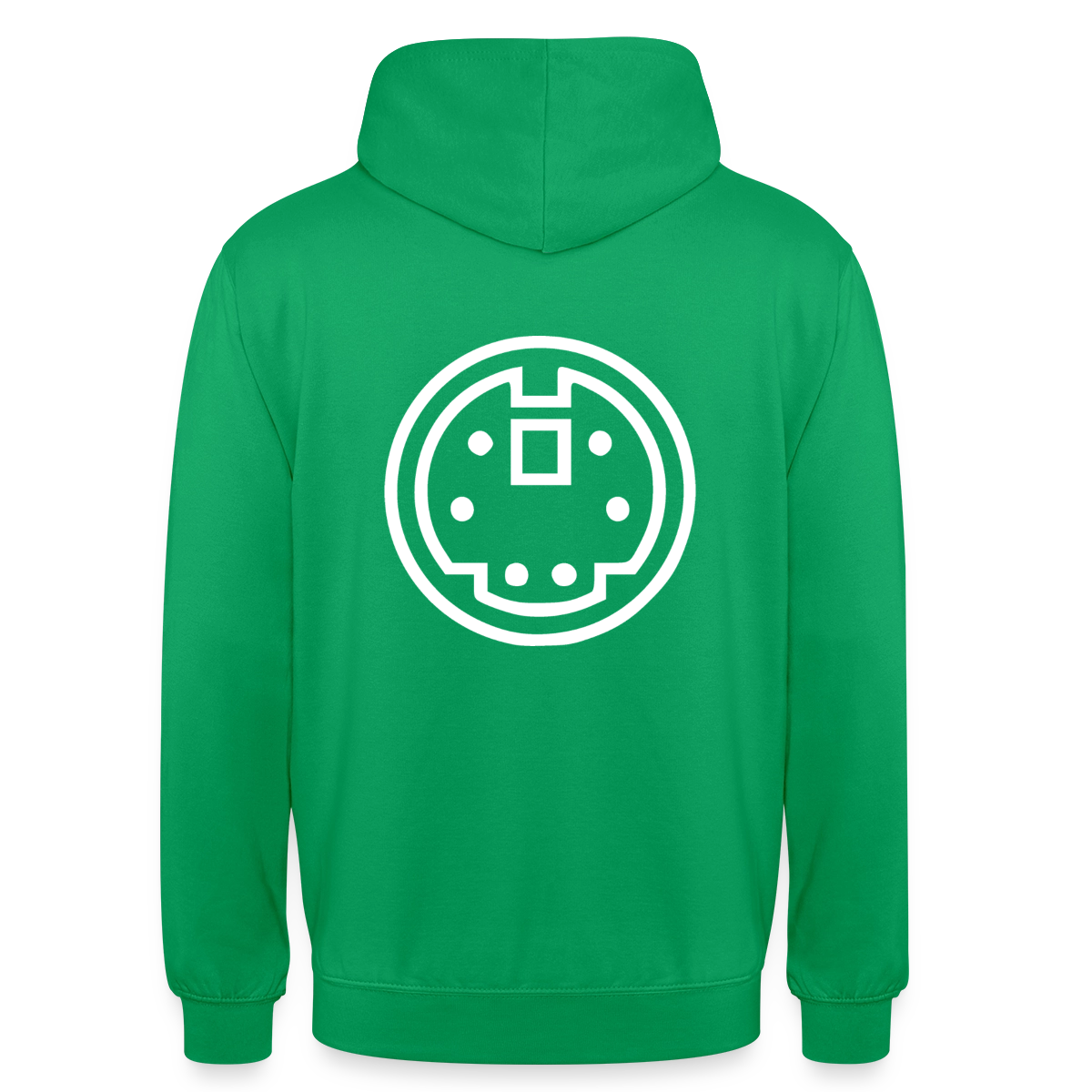 "PS/2" Motiv-Hoodie unisex, Farbe Kelly Green