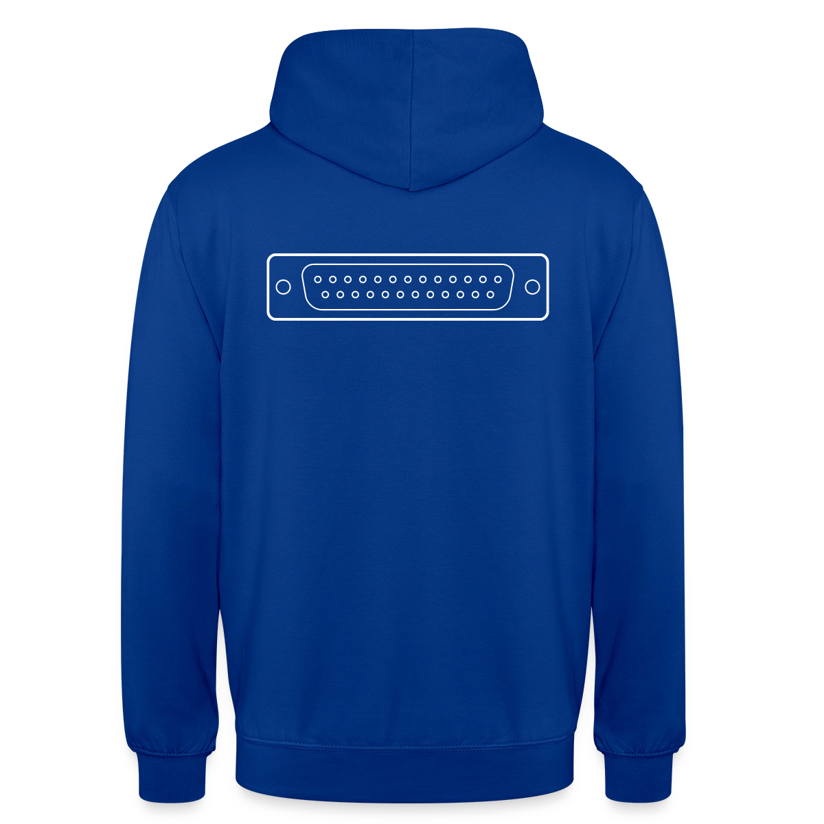 "LPT1" Motiv-Hoodie unisex, Farbe Royalblau