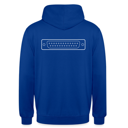 "LPT1" Motiv-Hoodie unisex, Farbe Royalblau