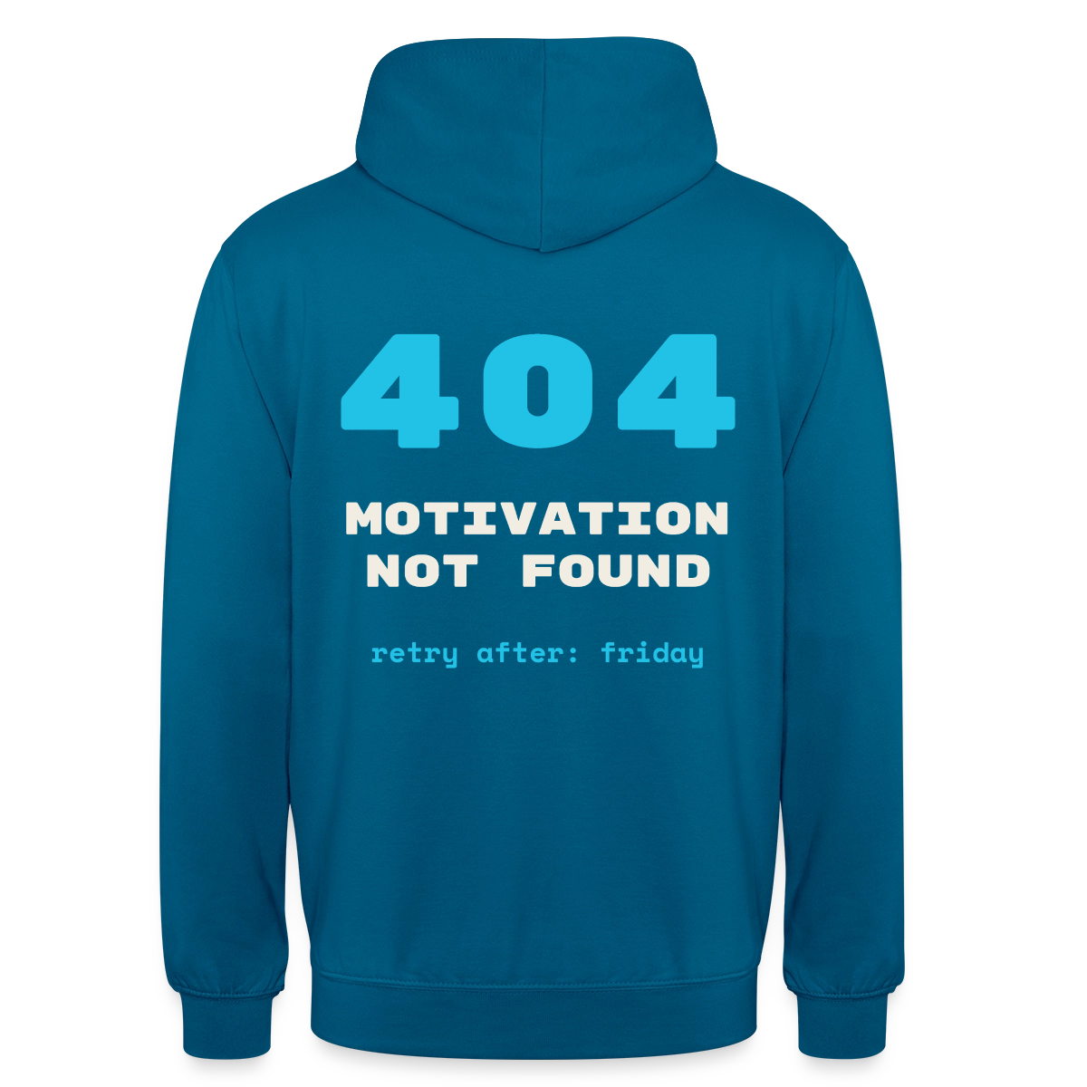 404 Motivation not found. Retry after: friday Motiv-Hoodie unisex, Farbe Tiefseeblau