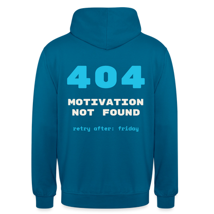 404 Motivation not found. Retry after: friday Motiv-Hoodie unisex, Farbe Tiefseeblau