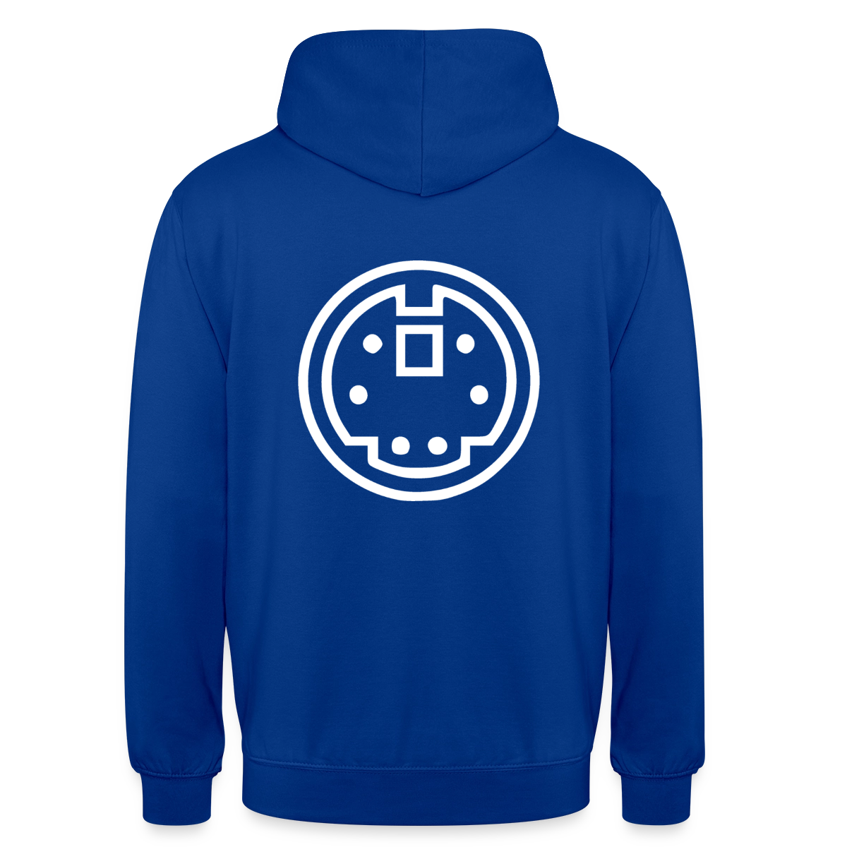 "PS/2" Motiv-Hoodie unisex, Farbe Royalblau