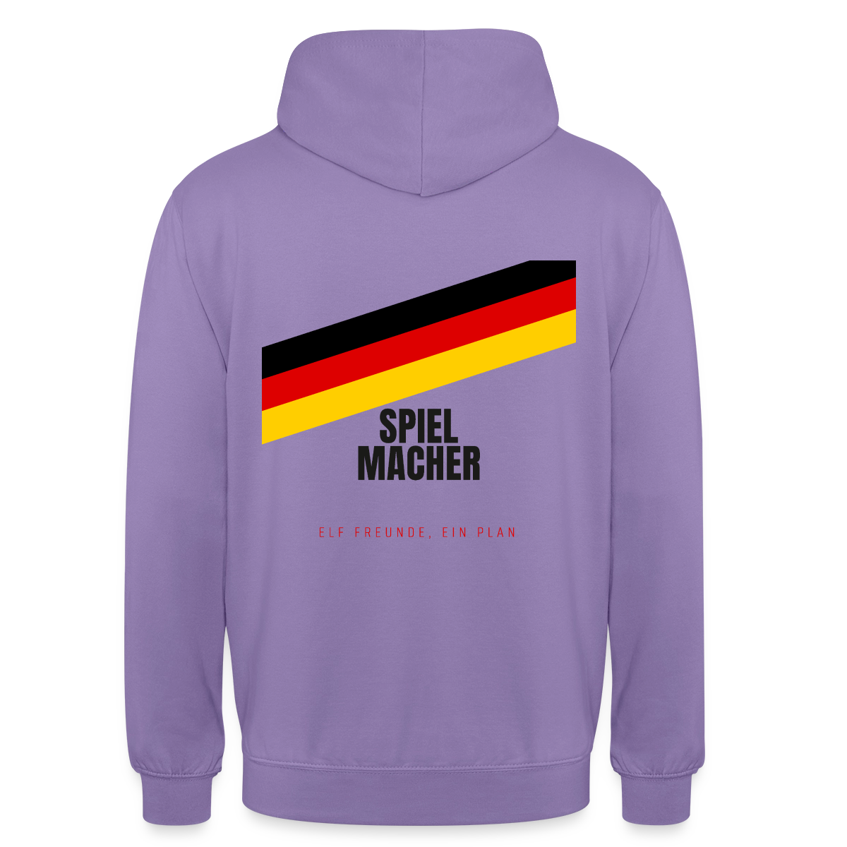 Spielmacher. Elf Freunde, ein Plan. Motiv-Hoodie unisex, Farbe Lavendel