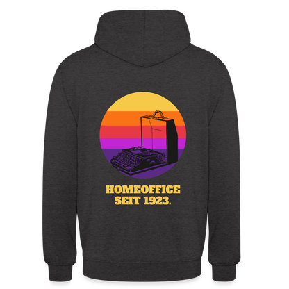 Homeoffice seit 1923 Motiv-Hoodie unisex, Farbe Anthrazit